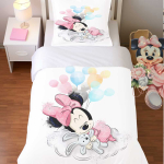 Myszka baby pink- komplet poscieli 75x100cm 60x40cm