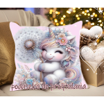 Jednorożec dmuchawiec -poszewka na poduszkę