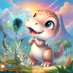 Dinozaur smile kolor- zestaw pościeli