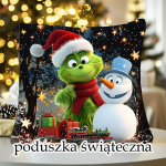Poszewka / poduszka GRINCH bałwan