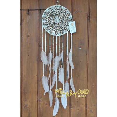 Łapacz snów 25/95 cm WHITE 838 brylanciki