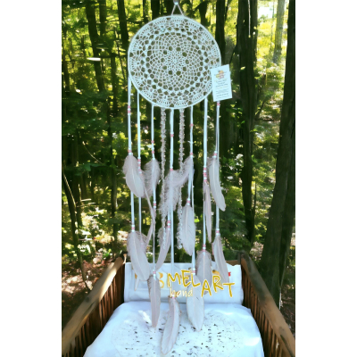 Łapacz snów 25/95 cm WHITE 838 brylanciki