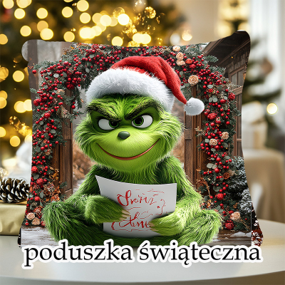 Poszewka / poduszka GRINCH list