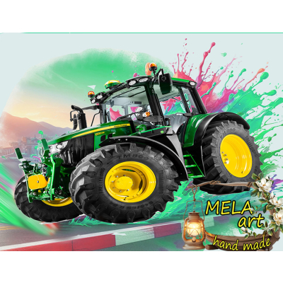 Traktor green- zestaw pościeli