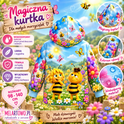 Kurtka Magiczne Pszczółki 98-140cm